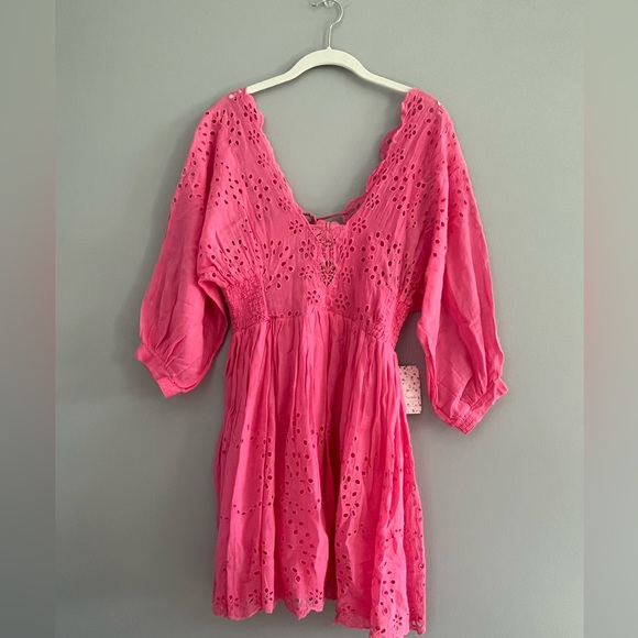Free people Lottie Dress Pink Fizz - Picture 2 of 9